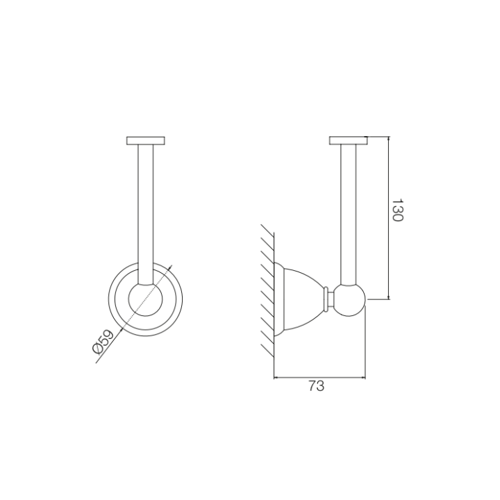 F6045/1CR держатель бумаги Fima Carlo Frattini