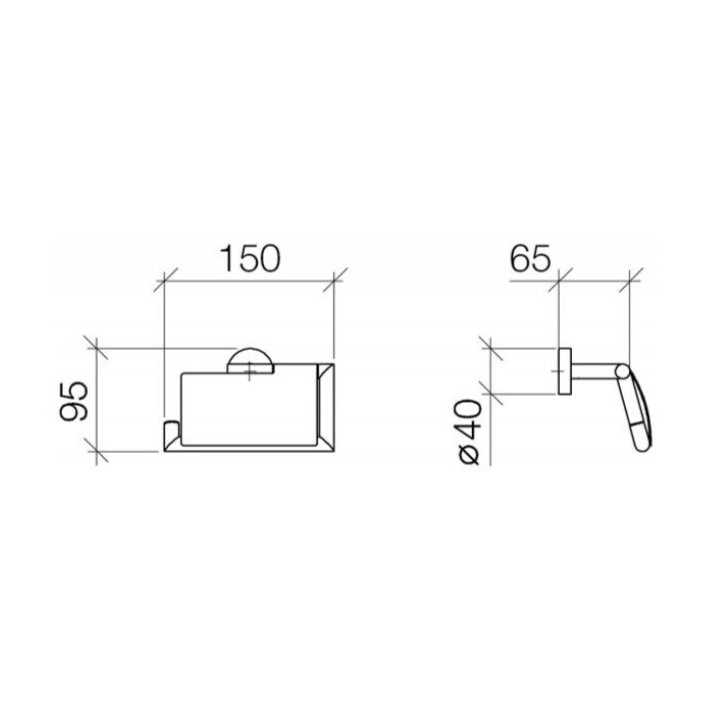 Dornbracht 8351097900 держатель туалетной бумаги