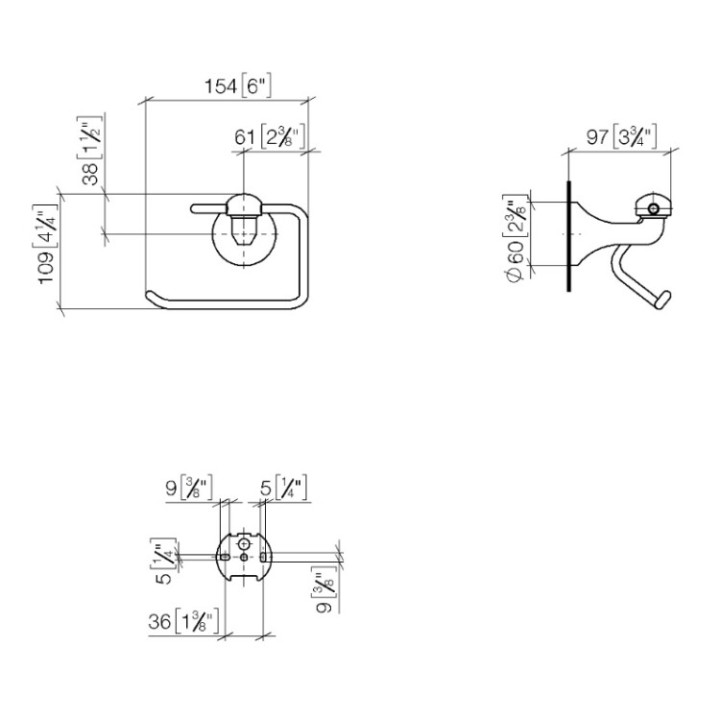 Dornbracht 8350036109 держатель бумаги латунь