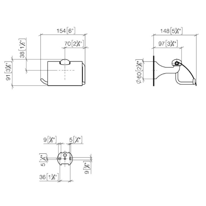 Dornbracht 8351036109 держатель бумаги Madison