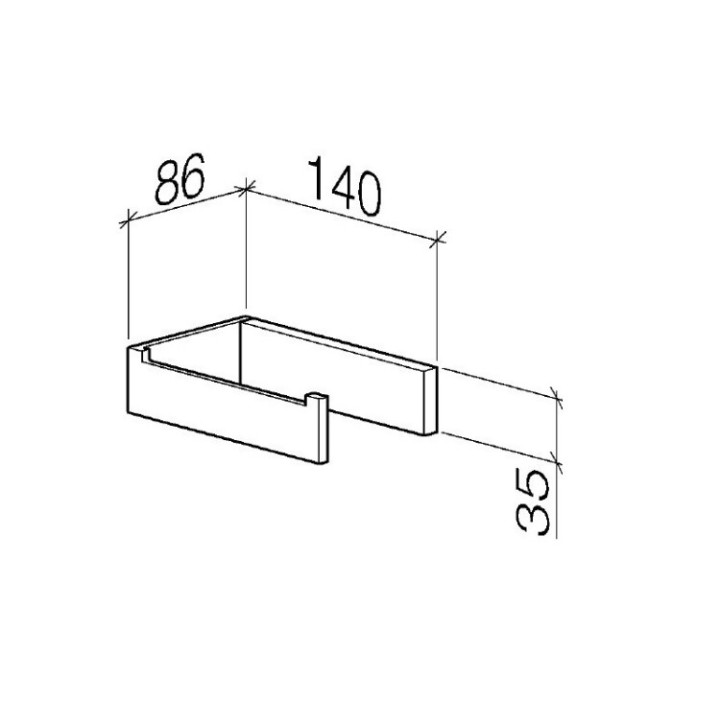 Dornbracht 8350078000 держатель бумаги хром