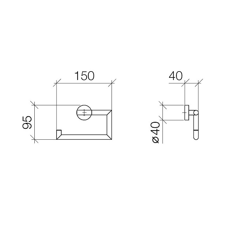 Dornbracht 8350097900 бумагодержатель хром