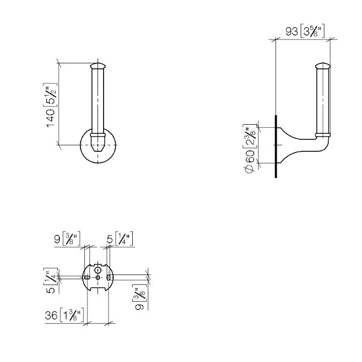 Dornbracht 8359036106 держатель рулона Satin Platinum