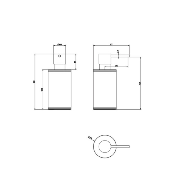 Дозатор Gessi 316 54737#239 Steel Brushed