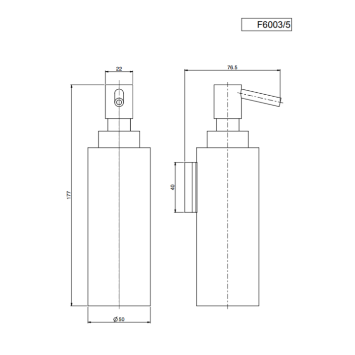 F6003/5CS дозатор Fima Carlo Frattini Accessori