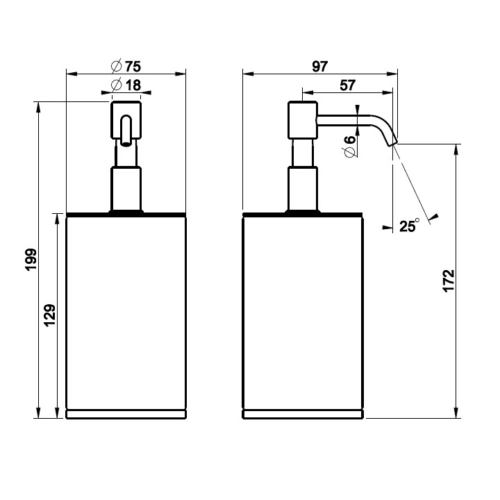 Gessi 65438#735 дозатор VENTI20 Warm Bronze PVD