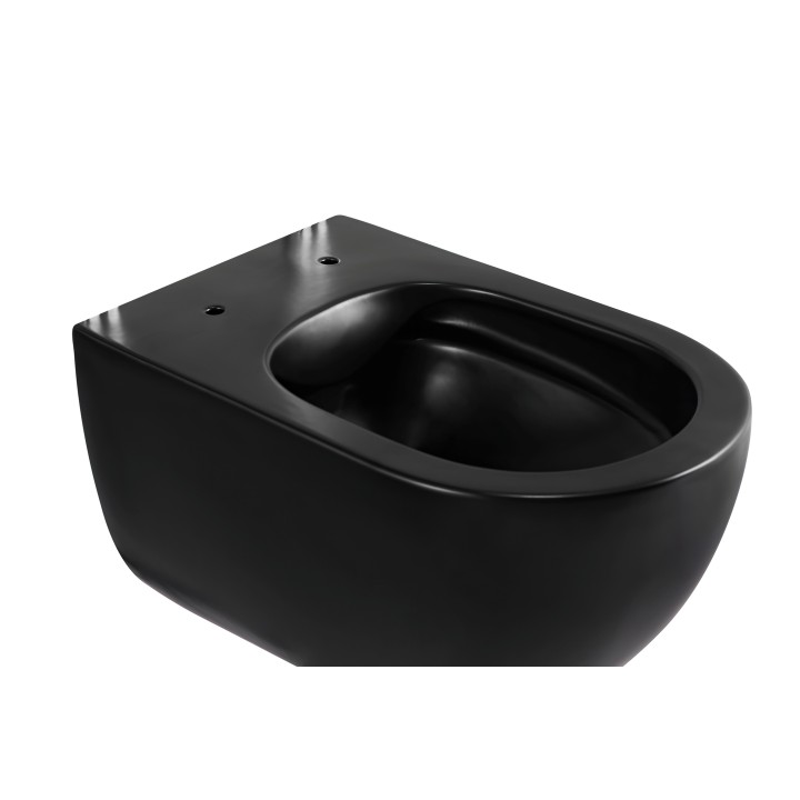 Унитаз подвесной Charus Skandenborg черный матовый, EWC700-125B