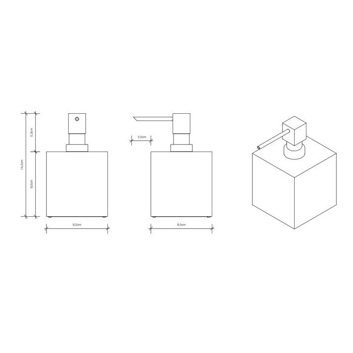 Decor Walther 0825020 дозатор Gold, настольный