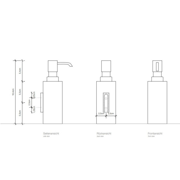 Decor Walther 0847560 дозатор настенный черный