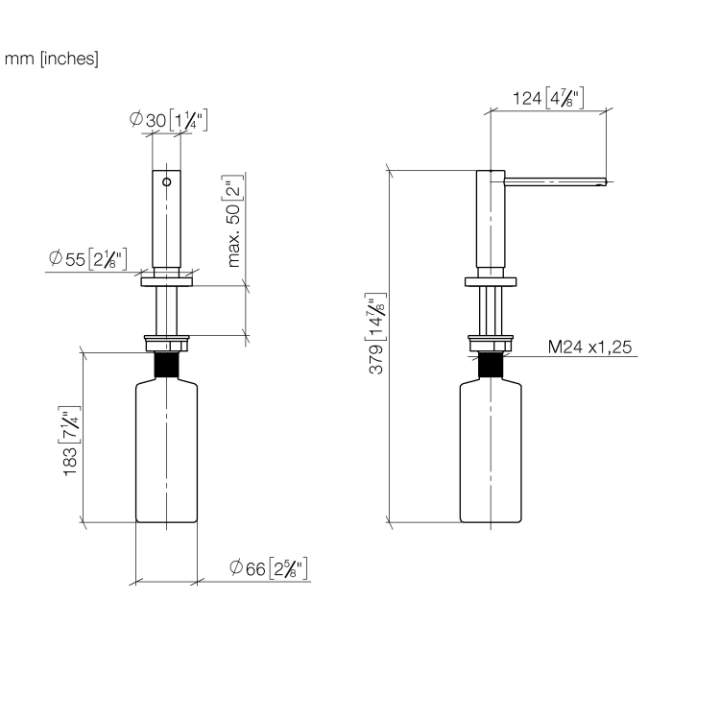 Dornbracht 8244497042 дозатор встраиваемый бронза