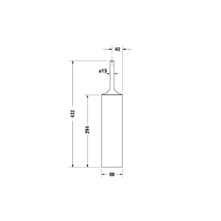 Duravit 0099451000 напольный ёршик Starck T хром