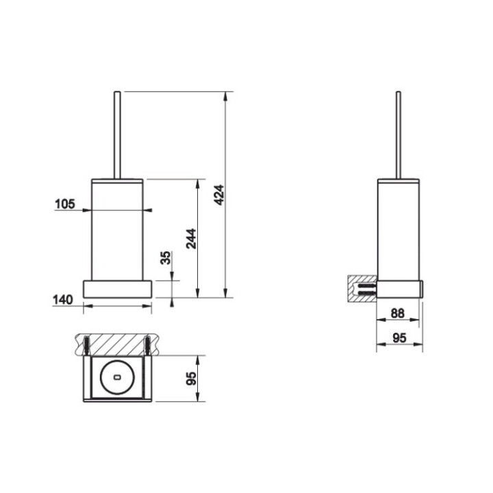 Эршик Gessi Rettangolo 20819#149 настенный Finox