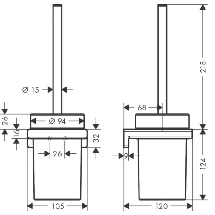 Hansgrohe 41752990 ёршик Gold