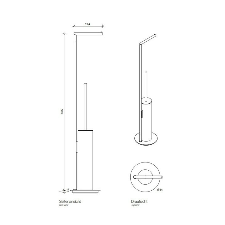 Decor Walther 0522359 ёршик Dark Metal Matt