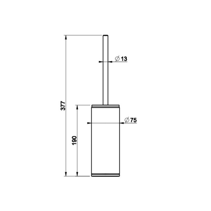 Gessi 58543#713 ёршик напольный латунь Inciso