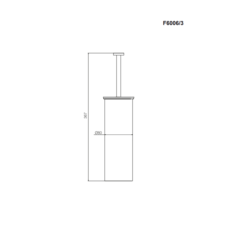 F6006/3CR ёршик Fima Carlo Frattini Accessori хром