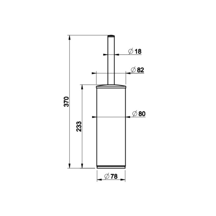 Gessi 59543#030 ёршик напольный Copper PVD