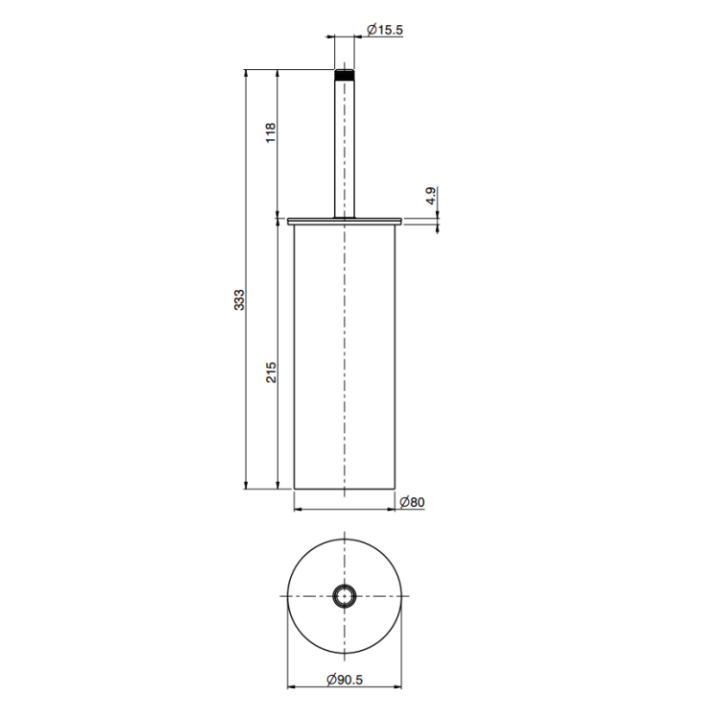 Fima Carlo Frattini F6306/3SN ёршик Brushed Nickel