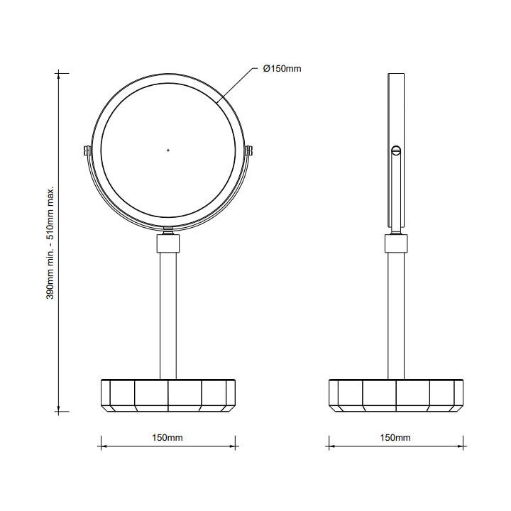 Зеркало Kristall 0941897 Decor Walther с подсветкой
