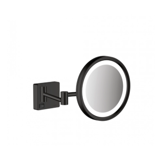 Hansgrohe AddStoris Косметическое зеркало с подсветкой Matt Black, Nero Opaco