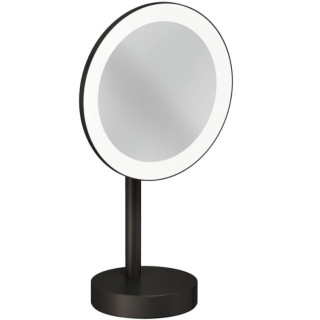 Kludi VELA R Косметическое зеркало с подсветкой сталь оружейная