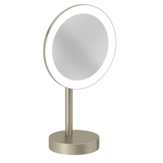 Kludi VELA R Косметическое зеркало с подсветкой Brushed Nickel