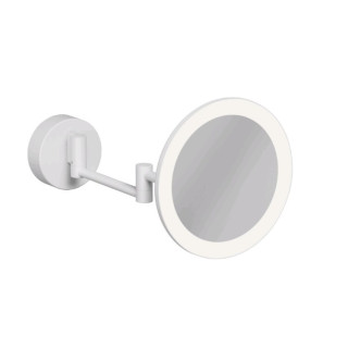 Kludi VELA R Косметическое зеркало с подсветкой Matt White, Bianco Opaco