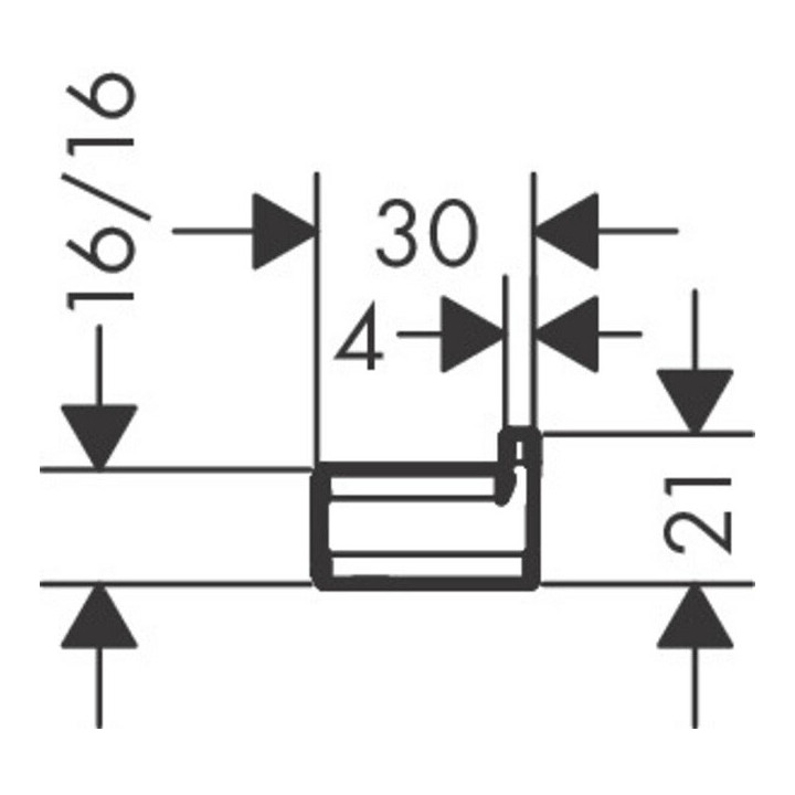 Hansgrohe 41742140 крючок AddStoris Brushed bronze