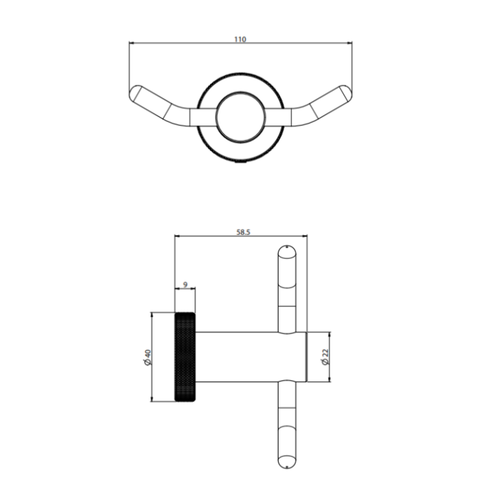 Fima F6004T/2XZL двойной крючок Amber Bronze