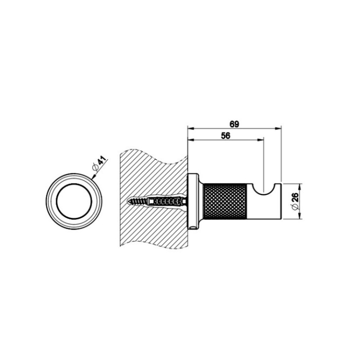Gessi 58521#713 крючок Inciso Antique Brass