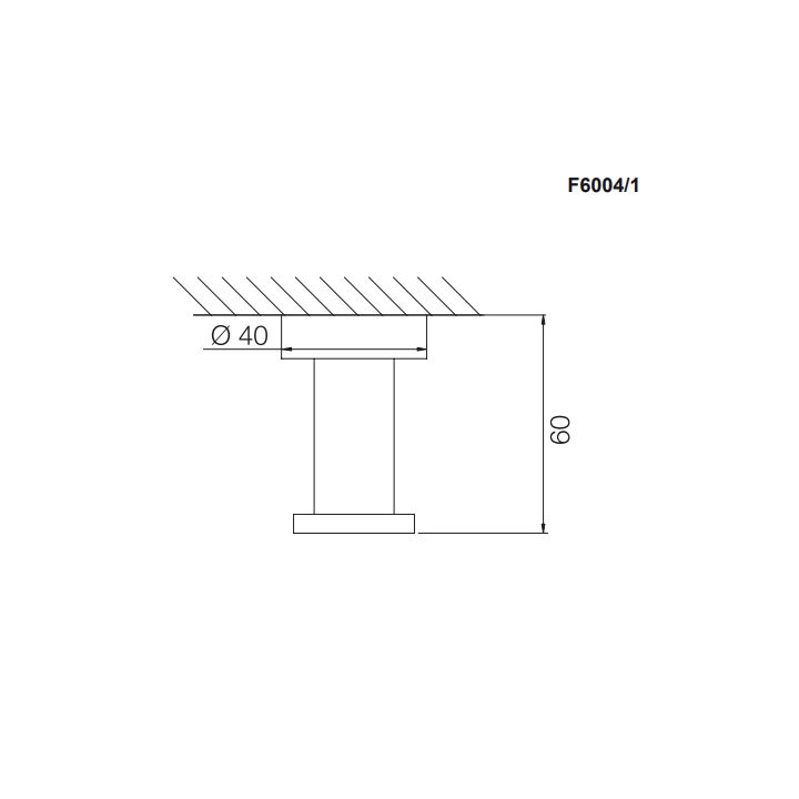 F6004/1BS крючок Fima Carlo Frattini белый