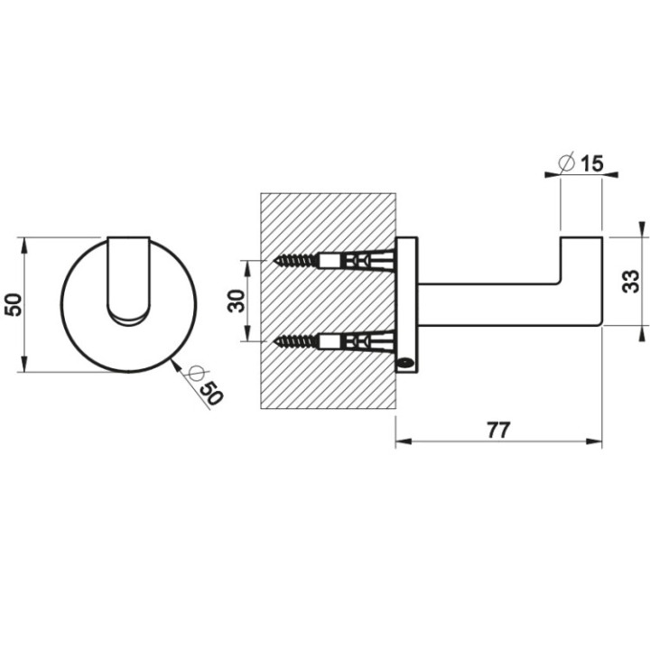 Gessi 63621#727 крючок Accessori Brushed Brass PVD