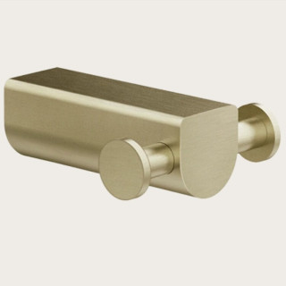 Gessi Rilievo Крючок двойной Brushed Brass PVD