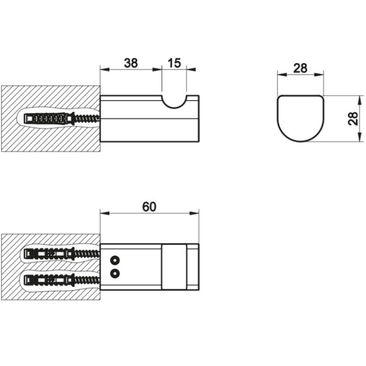 Gessi 59521#299 крючок Rilievo Matt Black