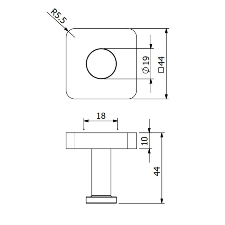 Kludi 25984N1 крючок VELA S бронза, одиночный