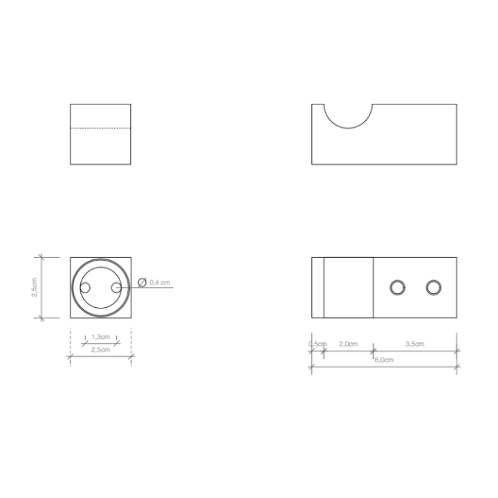 Decor Walther 0562260 крючок Matt Black, латунь