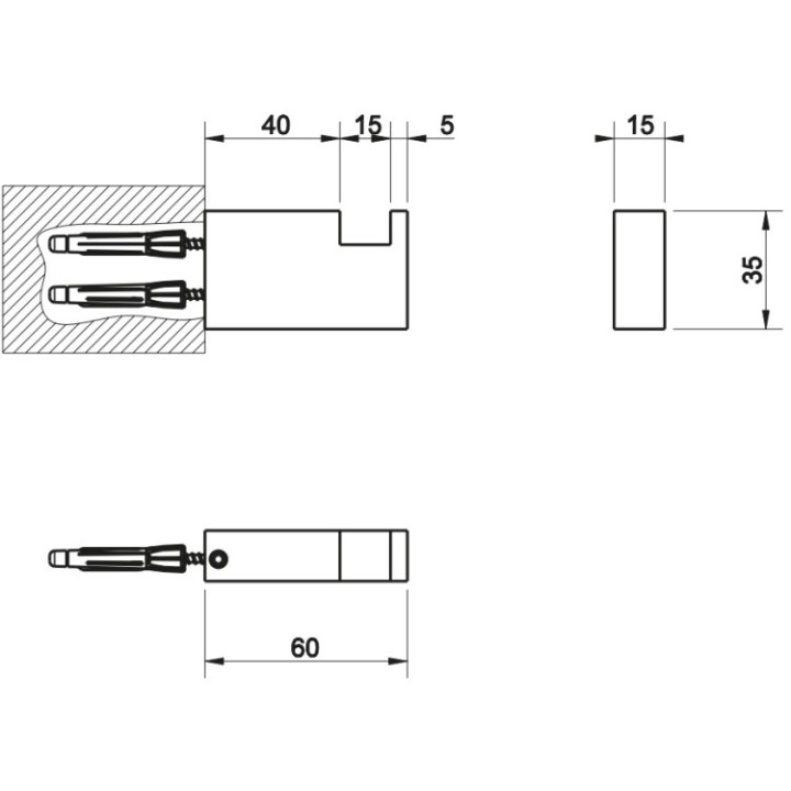 Gessi Rettangolo 20921#030 крючок медь PVD
