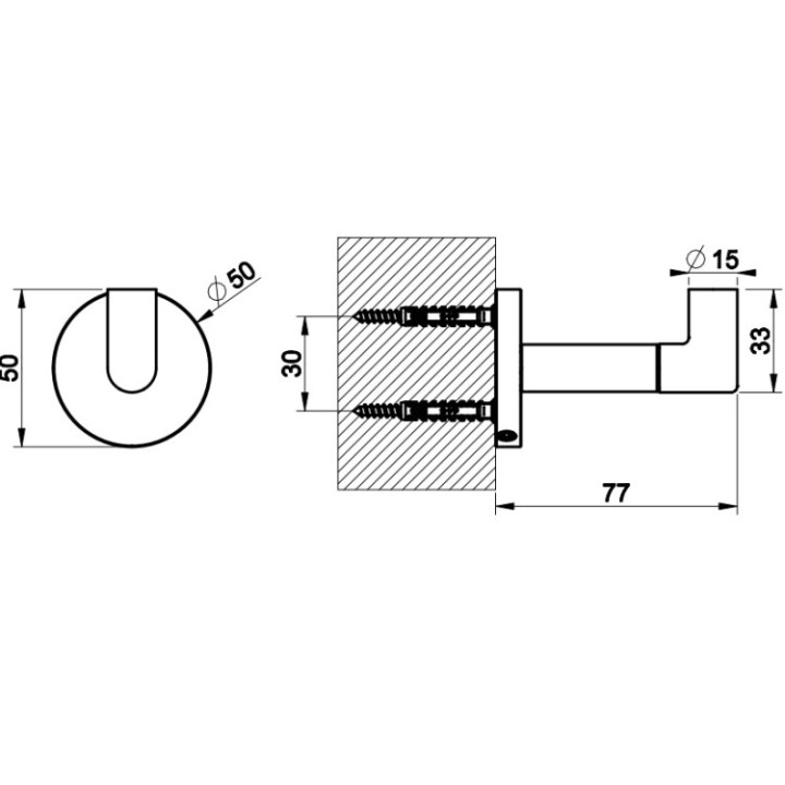 Gessi 63821#030 Ingranaggio крючок медь PVD