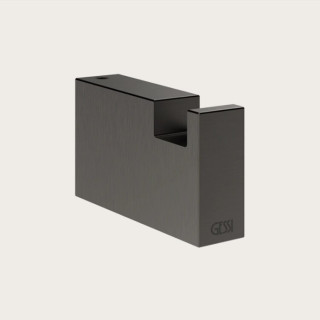 Gessi Rettangolo Крючок Black Metal Brushed PVD