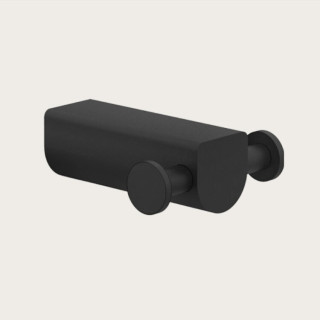 Gessi Rilievo Крючок двойной Matt Black, Nero Opaco