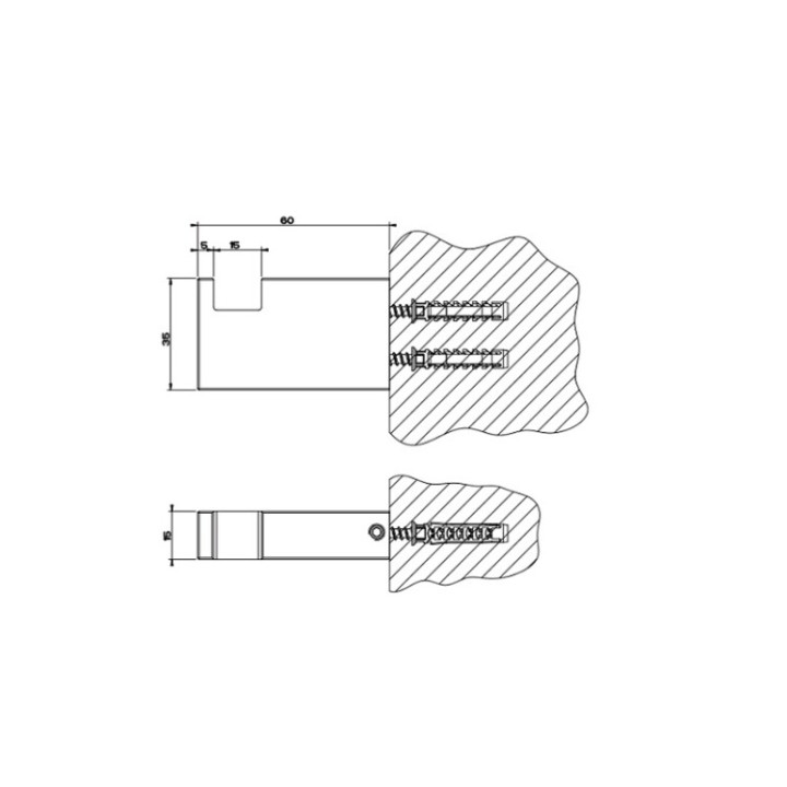 Gessi 20921#031 Крючок хром Rettangolo
