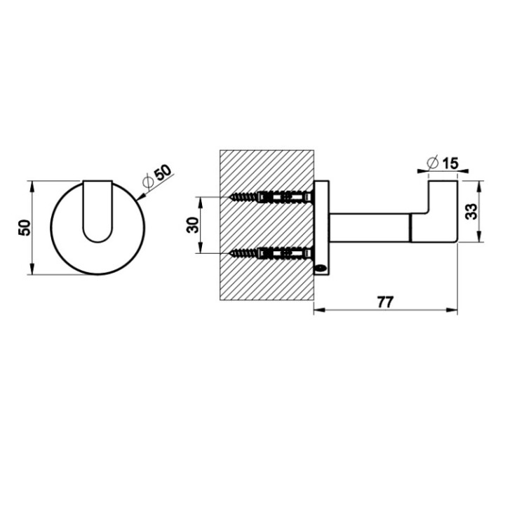 Gessi 63721#030 крючок Anello Copper PVD