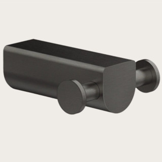 Gessi Rilievo Крючок двойной Black Metal Brushed PVD