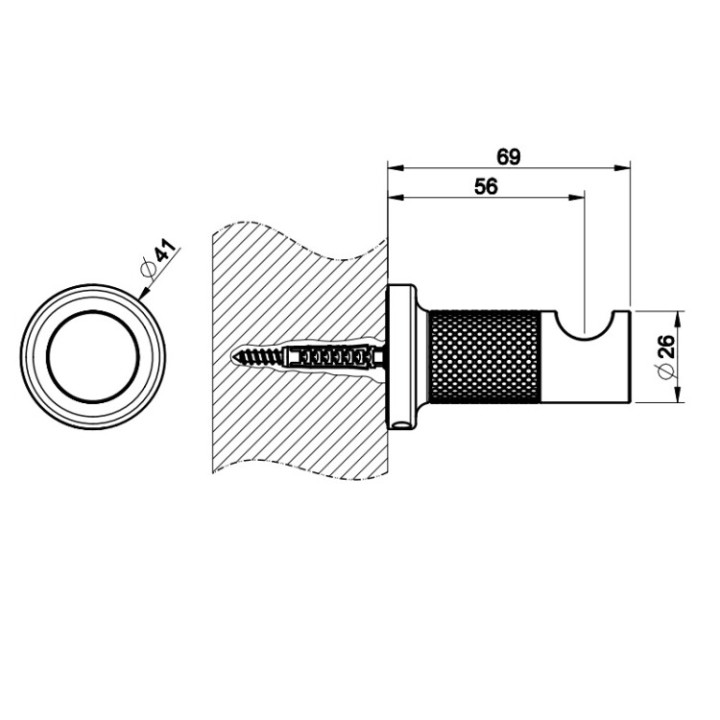 Gessi 58521#726 крючок Inciso бронза