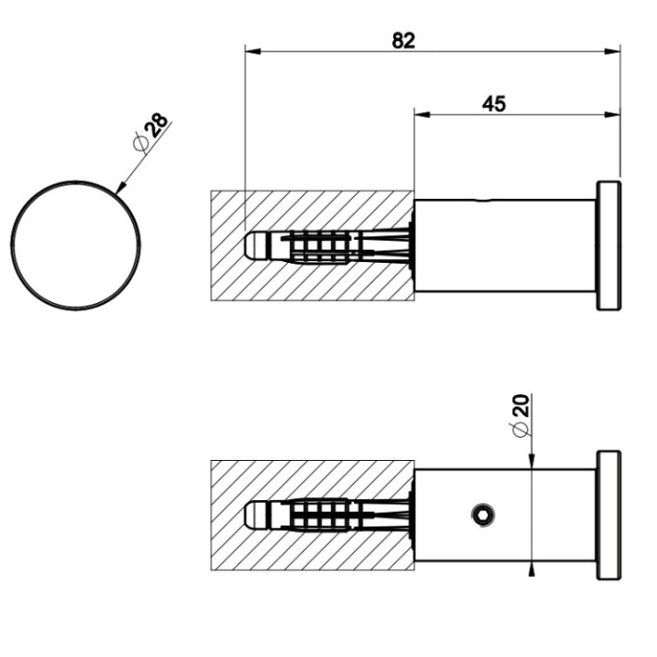 Gessi 54821#727 крючок Brushed Brass PVD