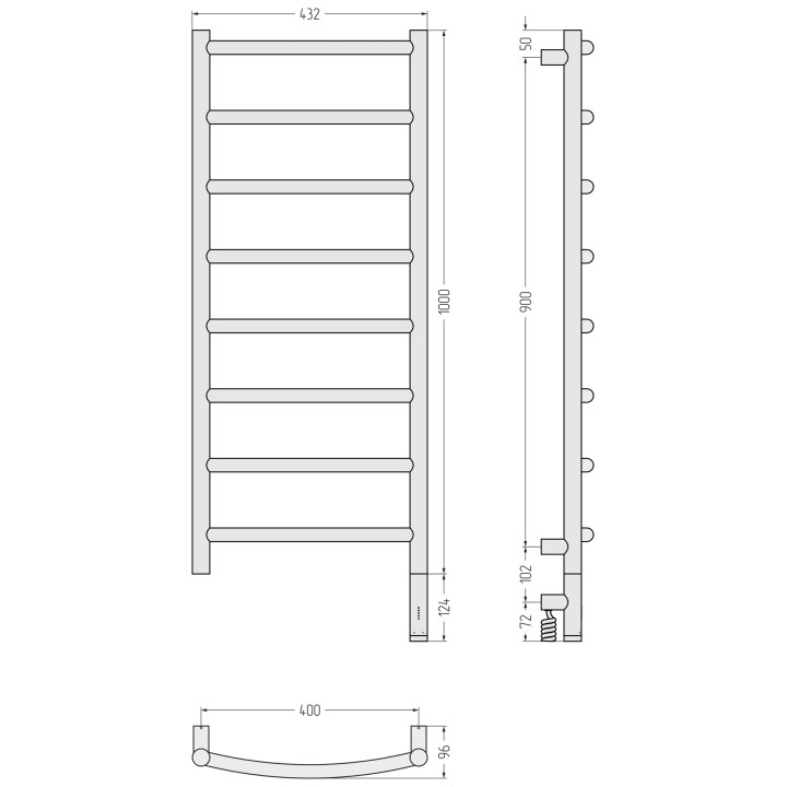 Полотенцесушитель Сунержа Галант 3.1, 00-6001-1040