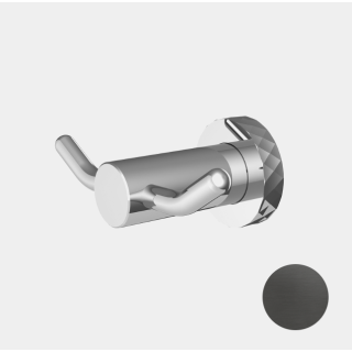 Fima Carlo Frattini Accessori Крючок двойной Brushed Black Chrome