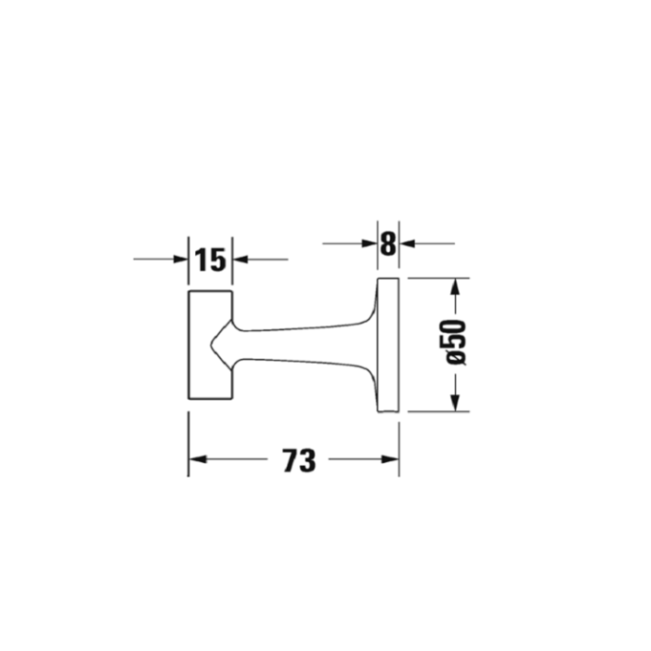 Krjuchok Duravit 0099291000 Starck T khrom