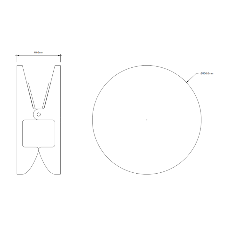 Decor Walther 0907500 крючок PINCH R/L хром