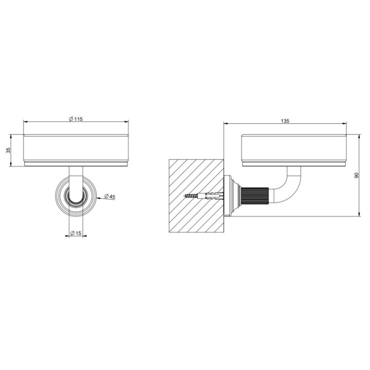 Gessi 65401#720 мыльница VENTI20 Nickel PVD